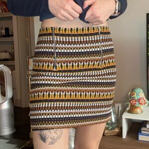 Stylish Multicolor Patterned Skirt